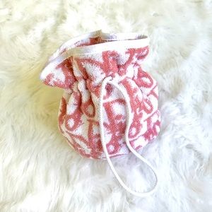 Vintage Christian Dior Terry Cloth Mini Bag In Un… - image 1